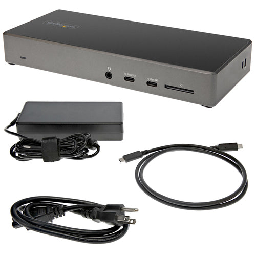 DK31C2DHSPD - STARTECH.COM USB C DOCK - TRIPLE 4K MONITOR 2XDP/HDMI, 100W PD/USB (10GBPS) 3 YR