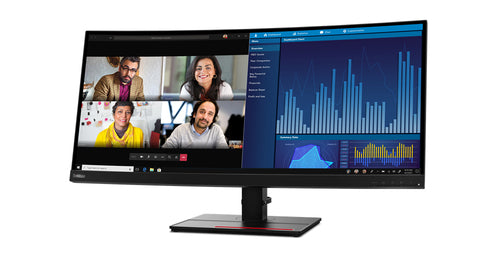 LENOVO P34W-20, 34" CURVED IPS WQHD (21:9), DP+HDMI+USB-C, USB HUB, TILT/SWIV/H-ADJ, 3YR