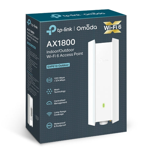 EAP610-OUTDOOR - TP-Link EAP610 Outdoor Wi-Fi 6 AX1800 Wireless Dual Band Gigabit AP