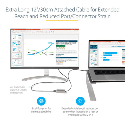 StarTech.com CDP2MDPEC - USB C TO MINI DISPLAYPORT ADAPTER 4K60HZ