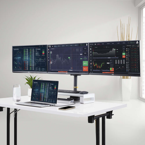 StarTech.com 3MP2AG-MONITOR-ARM - Dreifach Monitor Schreibtischhalterung 27 Zoll Bildschirme
