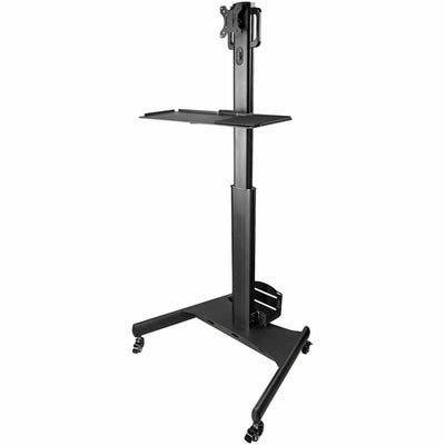 StarTech.com WKSTNCART - Mobile Workstation Cart w Monitor Mount
