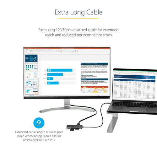 StarTech.com DKT30CHSDPD - USB C Multiport Adapter - 4K HDMI/PD/USB