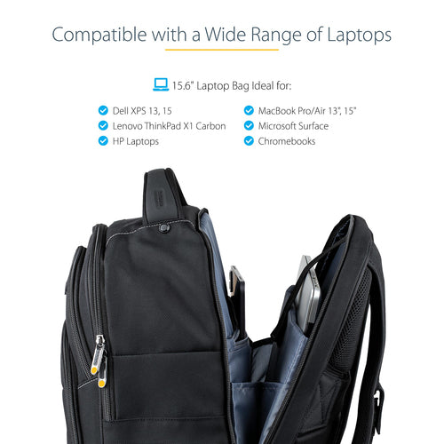 NTBKBAG156 - STARTECH.COM 15.6" LAPTOP BACKPACK WITH REMOVABLE IT TECH ACCESSORY CASE LTW