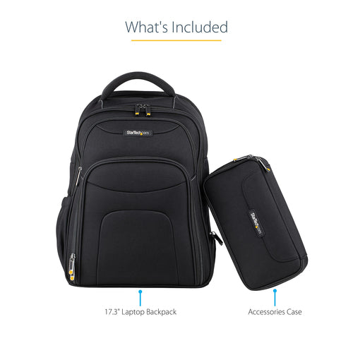 StarTech.com NTBKBAG173 - 17.3in Laptop Backpack w/ Accessory Case