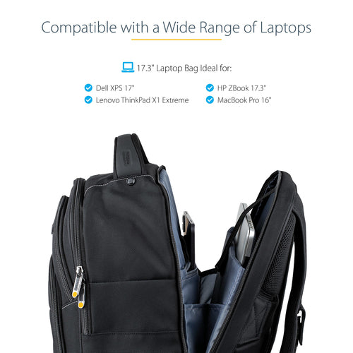 StarTech.com NTBKBAG173 - 17.3in Laptop Backpack w/ Accessory Case
