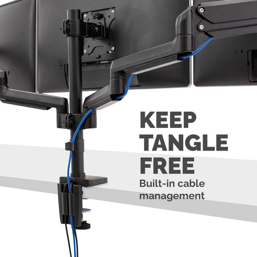 8042601 - Fellowes Monitor Arm Platinum Triple