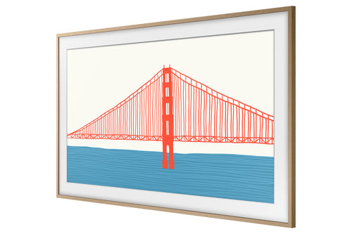 VG-SCFA75TKBRU - SAMSUNG 75" CUSTOMISABLE FRAME BEZEL KIT FOR QBC AND QMC SIGNAGE DISPLAY - TEAK