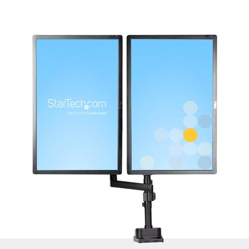 STARTECH.COM DESK MOUNT DUAL MONITOR ARM - FULL MOTION MONITOR MOUNT, 5 YR