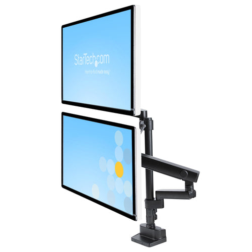 STARTECH.COM DESK MOUNT DUAL MONITOR ARM - FULL MOTION MONITOR MOUNT, 5 YR