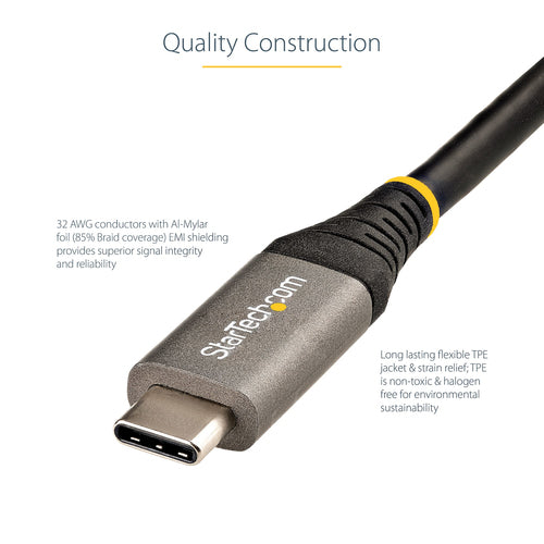 StarTech.com USB31CCV1M - 3ft USB C Cable 10Gbps USB-IF Certified