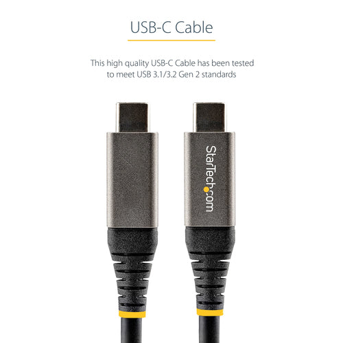 StarTech.com USB31CCV50CM - 20in 50cm USB C Cable 10Gbps 100W/5A PD