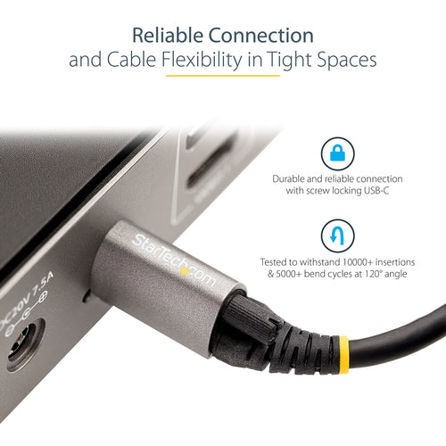 StarTech.com USB31CCTLKV1M - 3ft Top Screw Locking USB C Cable 10Gbps
