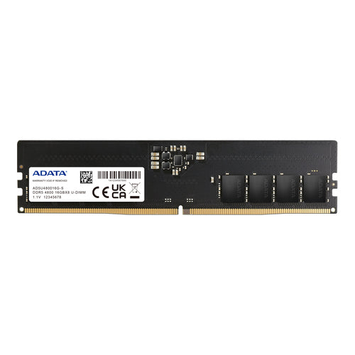 AD5U480016G-S - Adata 16GB DDR5-4800 RAM DIMM  Lifetime wty