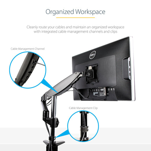 STARTECH.COM DESK MOUNT MONITOR ARM FOR SINGLE VESA DISPLAY UP TO 32", 5 YR