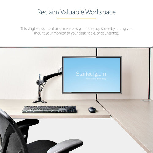 STARTECH.COM DESK MOUNT MONITOR ARM FOR SINGLE VESA DISPLAY UP TO 32", 5 YR