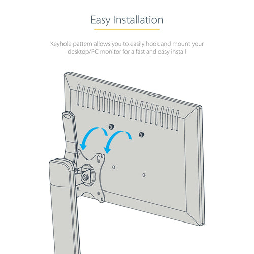 StarTech.com FPPNEUSTND - Free Standing Single Monitor Mount/Stand