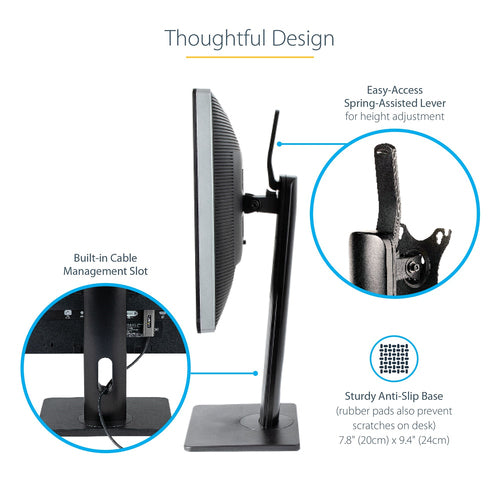StarTech.com FPPNEUSTND - Free Standing Single Monitor Mount/Stand