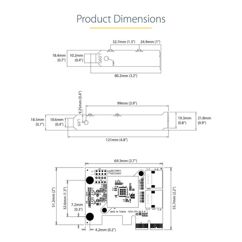 StarTech.com 4P6G-PCIE-SATA-CARD - SATA PCIe Card 4 Ports 6Gbps Non-RAID