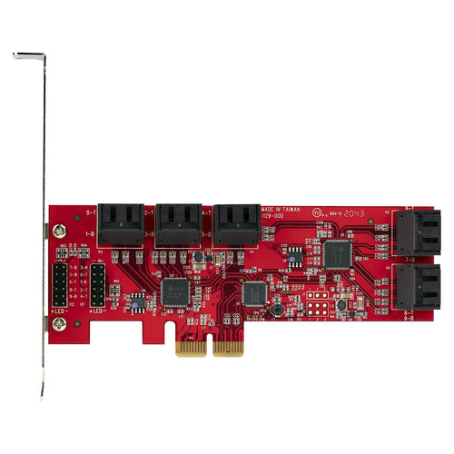 STARTECH.COM SATA PCIE CARD - 10 PORT 6GBPS PCIE SATA EXPANSION, 2 YR