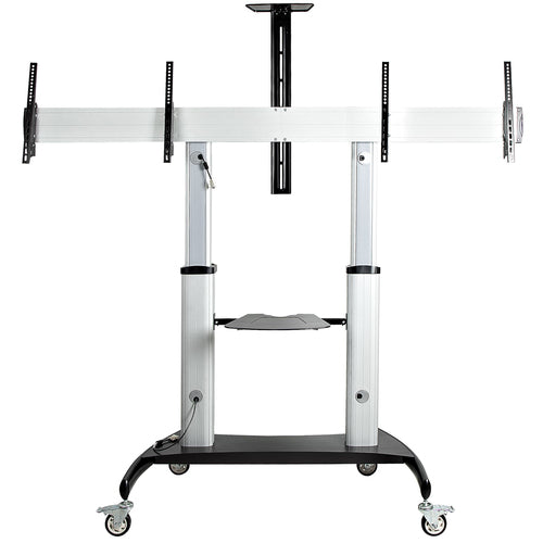 StarTech.com STNDMTVDUO - Dual TV Cart - 37-60in TVs - Height Ajs