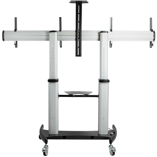 StarTech.com STNDMTVDUO - Dual TV Cart - 37-60in TVs - Height Ajs