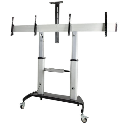 StarTech.com STNDMTVDUO - Dual TV Cart - 37-60in TVs - Height Ajs