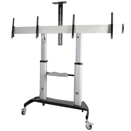 StarTech.com STNDMTVDUO - Dual TV Cart - 37-60in TVs - Height Ajs