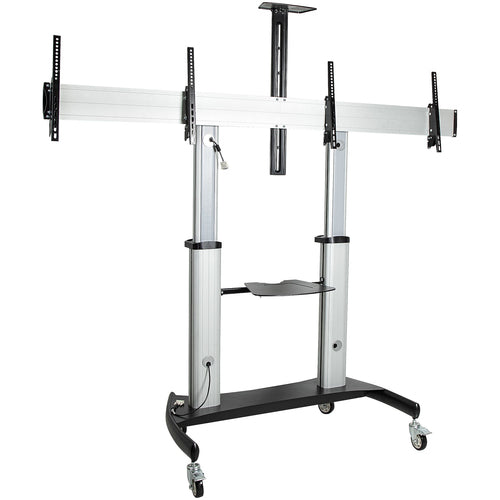 StarTech.com STNDMTVDUO - Dual TV Cart - 37-60in TVs - Height Ajs