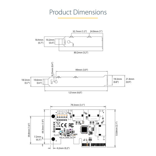 STARTECH.COM SATA PCIE CARD, 2PORT PCIE SATA 6GBPS ADAPTER CARD, LTW
