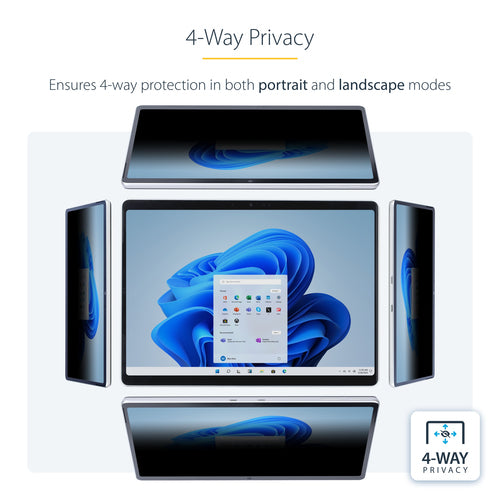 STARTECH.COM 4-WAY PRIVACY SCREEN FOR 13-INCH SURFACE PRO 8/9/X, ANTI-GLARE, 2 YR