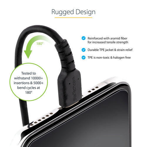 StarTech.com RUSB2CLT1MBC - USB C to Lightning Cable - 1m (3.3ft) C
