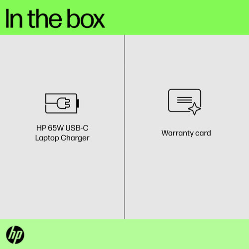 HP Power Adapter AC 65W USB-C Output - C6 3-Pin AC Input - Slim Travel