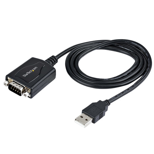 STARTECH.COM 3FT USB TO SERIAL CABLE, USB TO RS232 SERIAL ADAPTER, PROLIFIC 2 YR