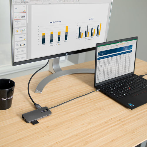 STARTECH.COM USB-C MULTIPORT ADAPTER - 4K HDMI - PD 3YR