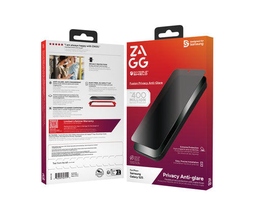 ZAGG InvisibleShield Fusion Privacy Screen Protector for Samsung Galaxy S25