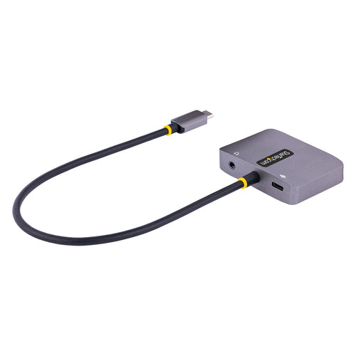 STARTECH.COM USB C VIDEO ADAPTER, USB C TO HDMI (4K60HZ, HDR)/VGA, AUDIO/PD 3 YR