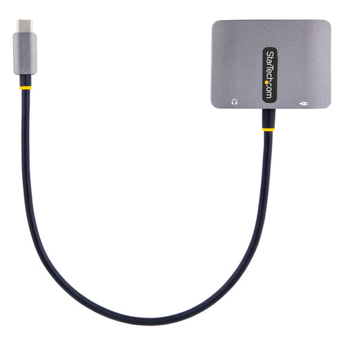 STARTECH.COM USB C VIDEO ADAPTER, USB C TO HDMI (4K60HZ, HDR)/VGA, AUDIO/PD 3 YR