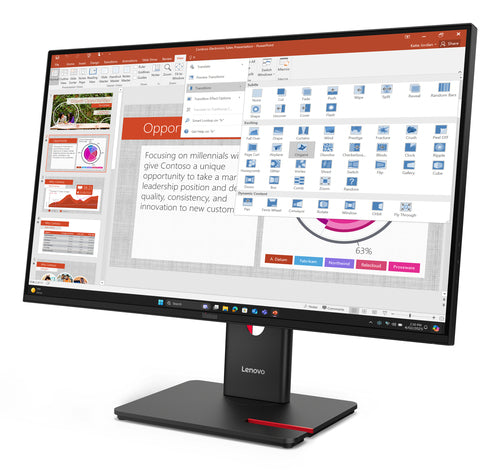 LENOVO T27-40 27" IPS FHD 1920X1080 (16:9), DP+HDMI+USB HUB, 3Y
