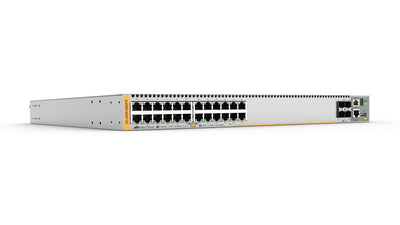 ALLIED TELESIS AT-X930-28GPX-B01 24-port 10/100/1000T PoE+ stackable switch with 4 SFP+ ports and dual hotswap PSU bays. 1 year NCP support Start date is shipment date from ATI - Grace period 90 day