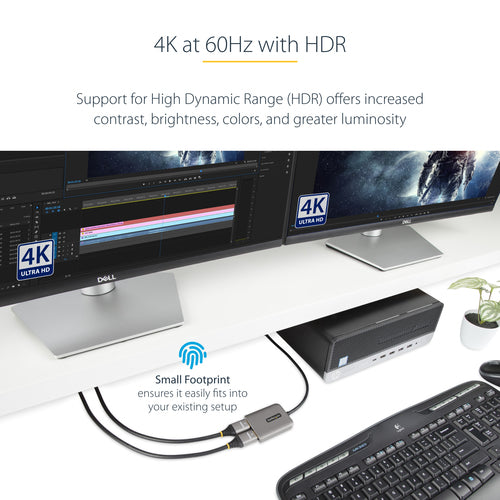 StarTech.com MST14DP122HD - DP to Dual HDMI MST HUB 4K 60Hz DP 1.4