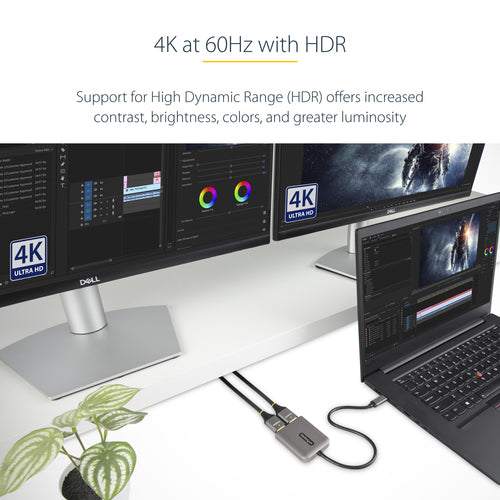StarTech.com MST14CD122HD - USB-C to Dual HDMI MST HUB 4K 60Hz