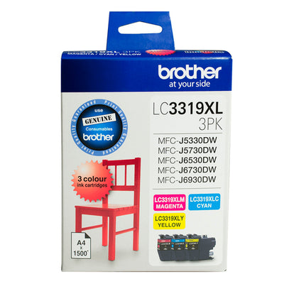 Brother LC3319XL3PK - LC3319XL3PK HIGH YIELD 4500 PAGES