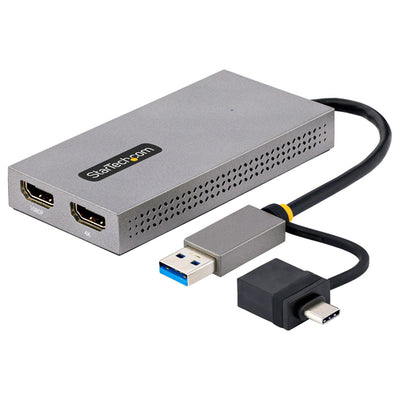 StarTech.com 107B-USB-HDMI - USB to Dual HDMI Adapter 4K30Hz + 1080p