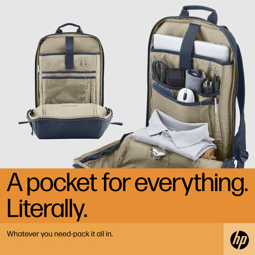 6B8U6AA - HP TRAVEL EXPANDABLE 18L BACKPACK GRAY