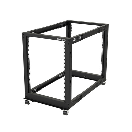 StarTech.com 4POSTRACK15U - 15U 19in Open Frame Server Rack 22-40in