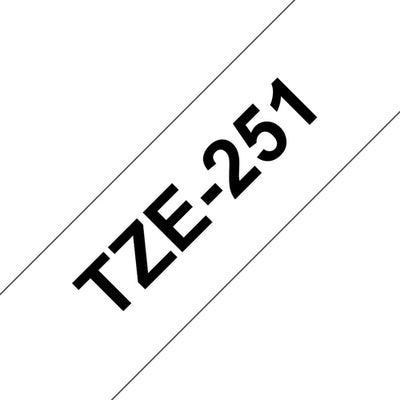 Brother TZE251 - TZe251 24mm x 8m Standard laminated Blac