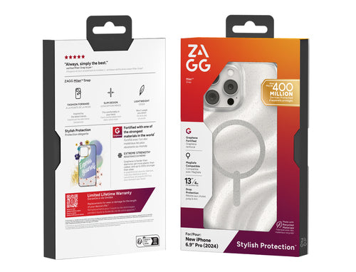 Zagg iPhone 16 Pro Max Milan Snap Case - Swirl Glitter