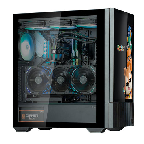 Z10 DS BLACK - Zalman Z10 DS Black ATX Mid Tower Case 1x120mm ARGB with LCD screen