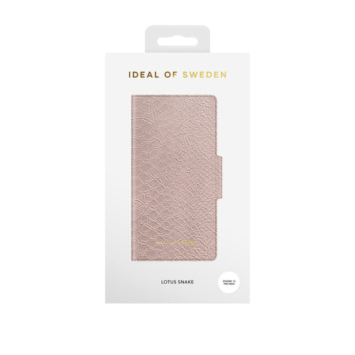 IDAW-I2167-234 - Ideal of Sweden iPh 13 Pro Max Atelier Wallet Lotus Snake